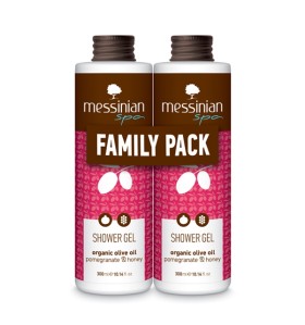 Messinian Spa Pomegranate Showergel 300ml Family Pack 1+1