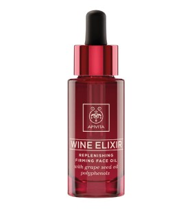 Apivita Wine Elixir Λάδι Προσώπου Αναδόμησης & Σύσφιξης Με Λάδι Σταφυλιού 30ml