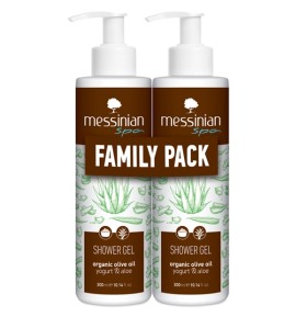 Messinian Spa Yogurt Aloe Showergel 300ml Family Pack 1+1
