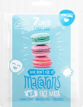 7DAYS Candy Shop Face Mask Macarons Blueberry Yogurt 25gr