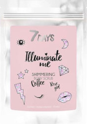 7DAYS ROSE GIRL Shimmering Coffee Body Scrub 200gr