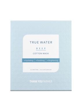 Thank You Farmer True Water Deep Cotton Mask Ενυδατική Μάσκα Προσώπου 1τμχ