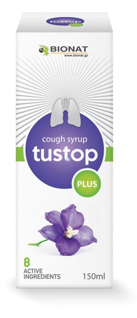 BIONAT TUSTOP PLUS 150ML Φυτικό Σιρόπι για το Βήχα