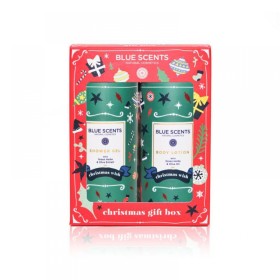 Blue Scents Gift Box Christmas Wish Shower Gel 300ml + Body Lotion 300ml 