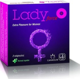 Cannsun Lady Force Για Τόνωση & Αύξηση της Λίμπιντο, 2caps