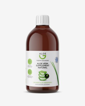Genomed Aloe G Πόσιμο Gel Κρητικής Αλόης Φυσική Γεύση & Στέβια 1lt