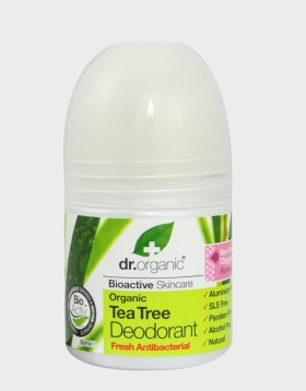 Dr. Organic Tea Tree Deodorant 50ml Αποσμητικό με Τεϊόδεντρο