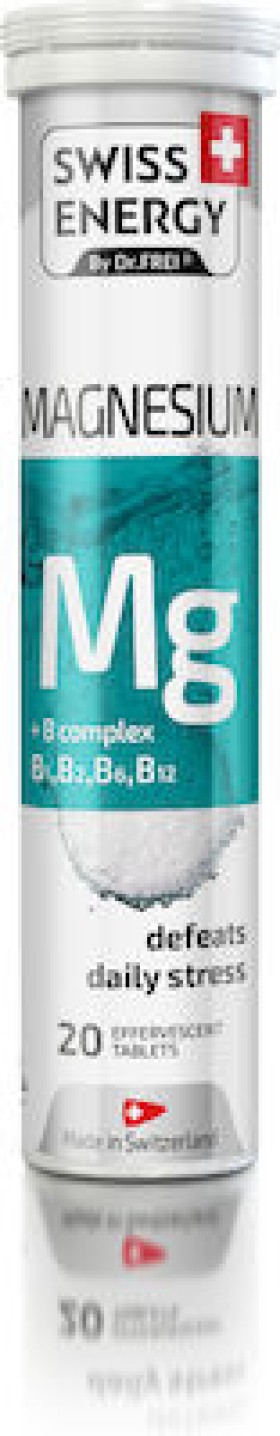 Dr. Frei Magnesium + B complex (vit B1,B2,B6,B12) x 20 effervescent tablets, Αναβράζοντα δισκία  