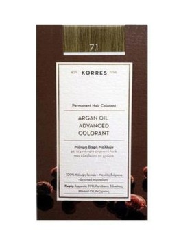 Korres Argan Oil Advanced Colorant 7.1 Ξανθό Σαντρέ , 50ml