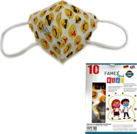 Famex Poli Kids FFP2 Particle Filtering Mask Emoji 10pcs
