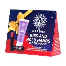 Garden Kiss and Hold Hands Set Wild Strawberry Lip Care 5,2gr & Κρέμα Χεριών Πλούσιας Υφής 30ml