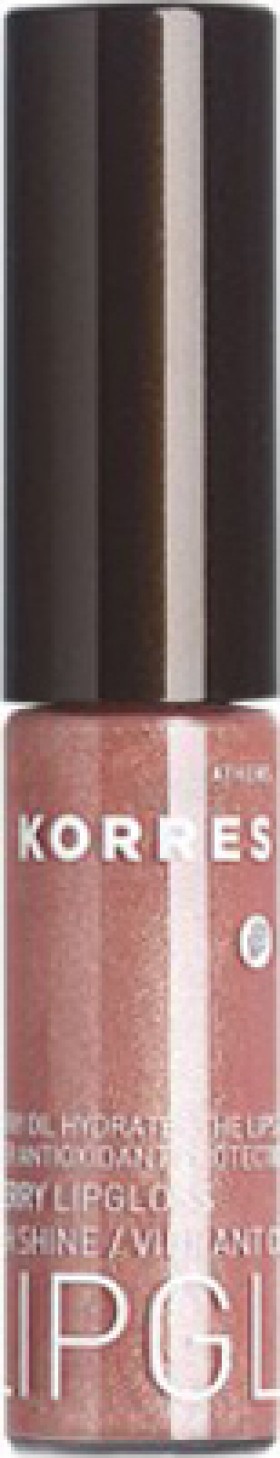 Korres Lip Gloss Με Ελαιο Από Κεράσι 32 Μπεζ Ροζ, 6ml
