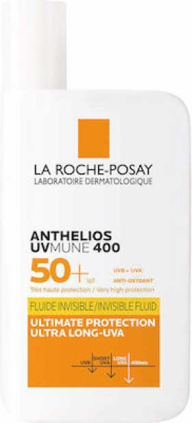 La Roche-Posay Anthelios UVmune 400 Ultimate Protection Ultra Long-UVA Invisible Fluid SPF50+, 50ml