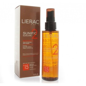 LIERAC SUNIFIC 2 SPRAY HUILE EMBELISSANTE SPF15 125ML
