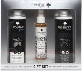 Messinian Spa Promo Premium Line Black Truffle Shower Gel 300ml & Shampoo 300ml & Hair and Body Mist