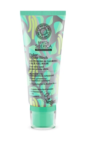 Natura Siberica Bereza Polar White Birch Restoring & Calming Face Gel Mask 100ml