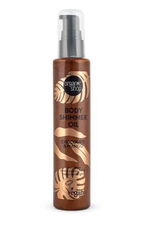 Natura Siberica Organic Shop Body Shimmer Oil Chocolate & Mango 100ml