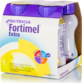 Nutricia Fortimel Extra Υπερπρωτεϊνικό Ρόφημα με γεύση Βανίλια , 4 χ 200 ml