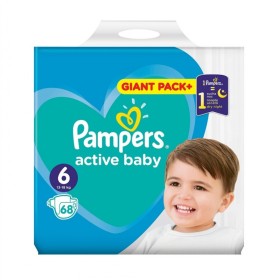 Pampers Active Baby Dry Πάνες Νο6(13-18)kg x 68 Tεμάχια