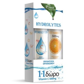 Power Health Hydrolytes με Stevia 20s + Δώρο Vitamin C 500mg 20s