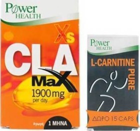 POWER HEALTH Xs CLA Max 1900MG 60CAPS & ΔΩΡΟ L-Carnitine 15CAPS