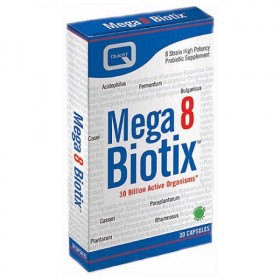 QUEST MEGA 8 BIOTIX PROVIDING 30 BILLION PROBIOTIC BACTERIA 30caps