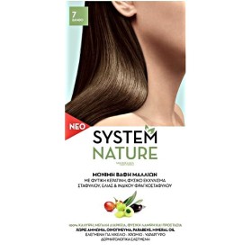SYSTEM NATURE ΜΟΝΙΜΗ ΒΑΦΗ ΜΑΛΛΙΩΝ Νο 7 ΞΑΝΘΟ 60ML