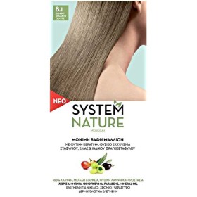 SYSTEM NATURE ΜΟΝΙΜΗ ΒΑΦΗ ΜΑΛΛΙΩΝ Νο 8.1 ΞΑΝΘΟ ΑΝΟΙΧΤΟ ΣΑΝΤΡΕ 60ML