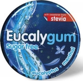 TILMAN EUCALYGUM SUGAR FREE ΤΣΙΧΛΕΣ ΜΕ ΕΥΚΑΛΥΤΟ & ΜΕΝΘΟΛΗ ΧΩΡΙΣ ΖΑΧΑΡΗ 32GR