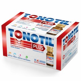 Tonotil Plus Συμπλήρωμα Διατροφής για Τόνωση με Καρνιτίνη και 4 Αμινοξέα, 15 x 10 ml