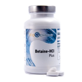 VIOGENESIS BETAINE HCl PLUS (ΥΔΡΟΧΛΩΡΙΚΗ ΜΠΕΤΑΪΝΗ ΜΕ ΠΕΨΙΝΗ, ΠΑΠΑΪΝΗ & ΒΡΟΜΕΛΙΝΗ) 125 Tabs
