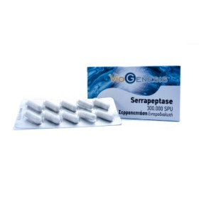 VIOGENESIS SERRAPEPTASE 300.000 SPU (ΣΕΡΡΑΠΕΠΤΑΣΗ ΕΝΤΕΡΟΔΙΑΛΥΤΗ) 60Caps
