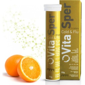 VitaSper Cold & Flu Βιταμίνες με Γεύση Πορτοκαλιού , 20 eff tabs